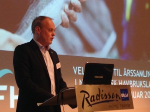 Tor Anders Elvegård ledet årssamlingen på Radisson BLU i Tromsø. Elvegård overlater nå ledervervet til Snorre Jonassen.