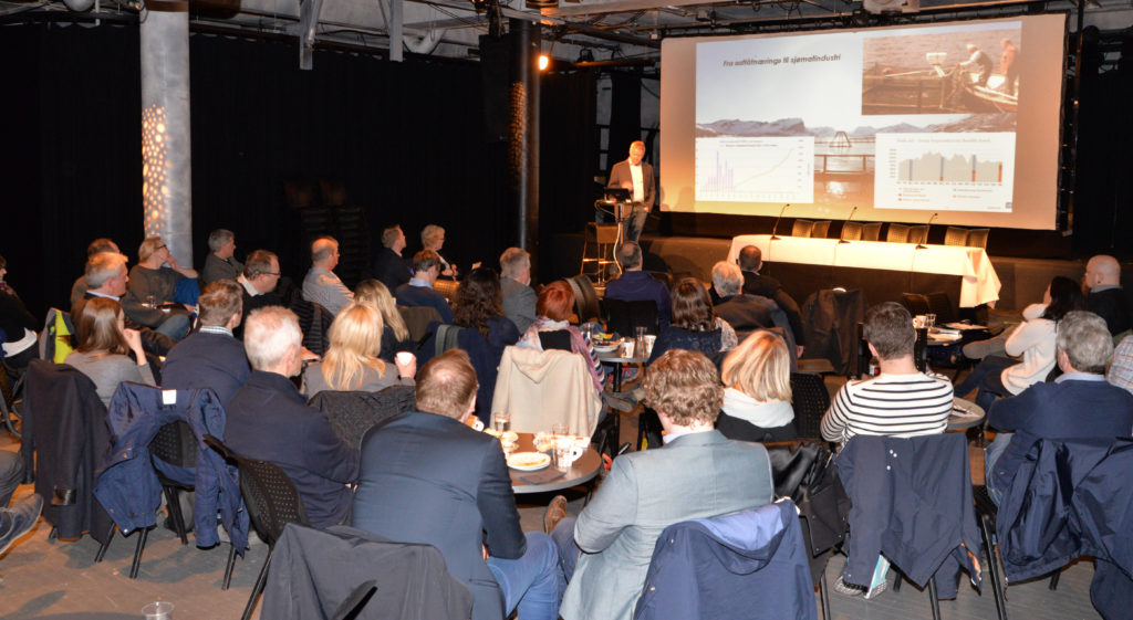 Godt oppmøte under forrige seminar i Tromsø der areal og velferd var tema. I Trondheim blir revolusjonen fyllt med kunnskap. Foto: Sjømat Norge / Are Kvistad. 