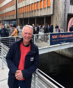 Jostein Refsnes, tidligere styreleder i Nordlaks og mangeårig havbruksentusiast koste seg under havbruksnæringens tilstedeværelse i Oslo i helgen. FOTO: Øyvind A. Haram / Sjømat Norge. 